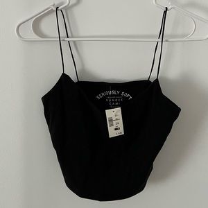 Seriously Soft Bungee Black Cami - Medium